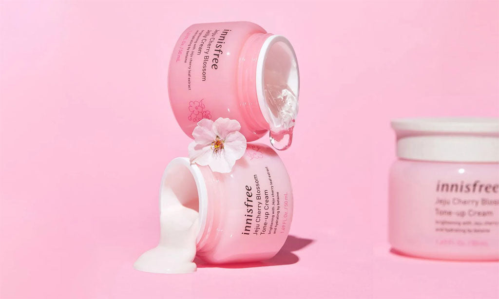 REVIEW Bộ Đôi Kem Dưỡng Màu Hồng Nhà Innisfree Jeju Cherry Blossom Cream