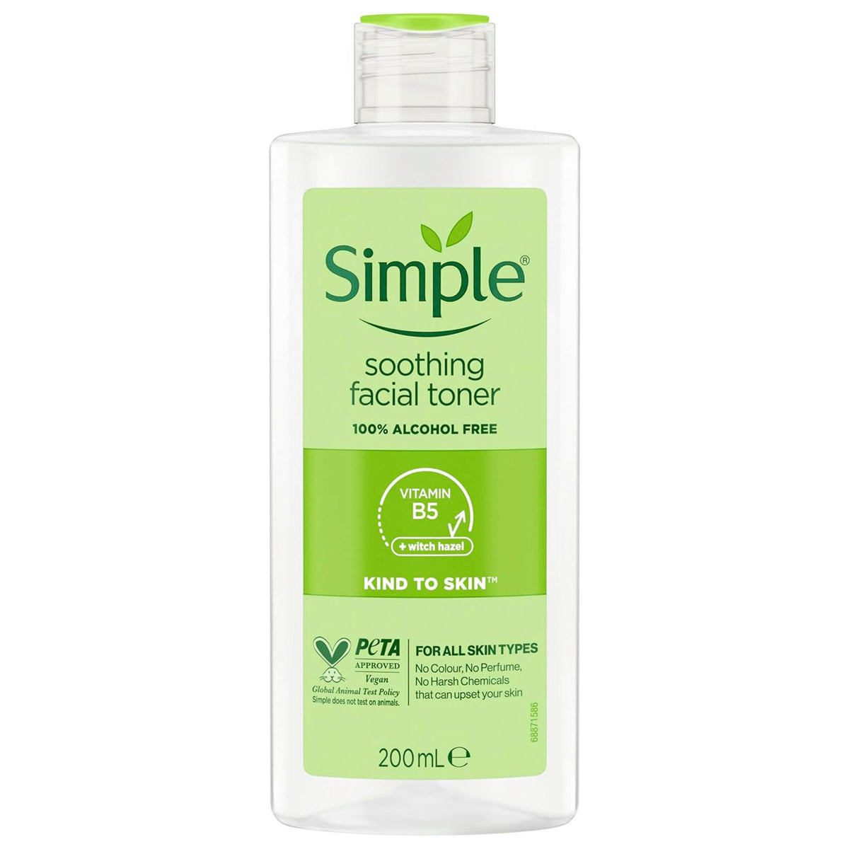 Nước Hoa Hồng Simple Soothing Cho Da Nhạy Cảm 200ml