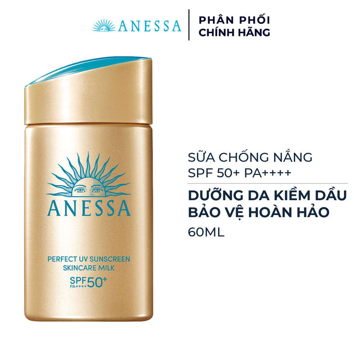 Kem Chống Nắng Anessa Perfect UV Sunscreen Skincare Milk SPF 50+ 60ml