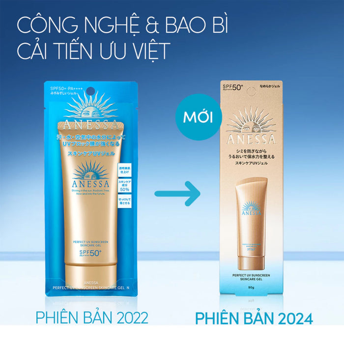 Kem Chống Nắng Anessa Perfect UV Sunscreen Skincare Gel SPF 50+ 90g