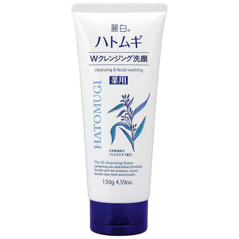 Sữa Rửa Mặt Ý Dĩ Hatomugi The W Cleansing Foam 130g