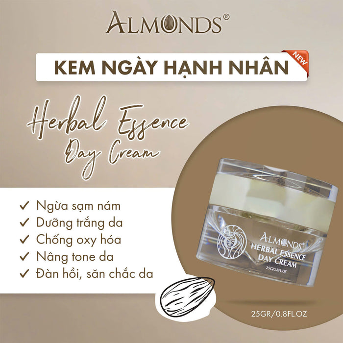 Kem Dưỡng Ban Ngày Hạnh Nhân Almonds 25g (mẫu mới)