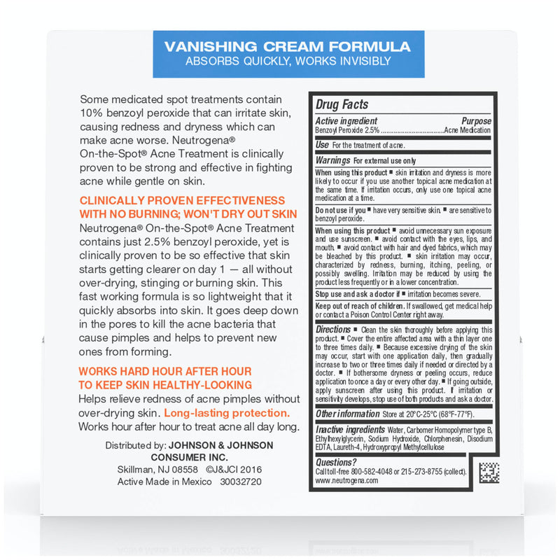 Kem Giảm Mụn Neutrogena On The Spot Acne Treatment 21g