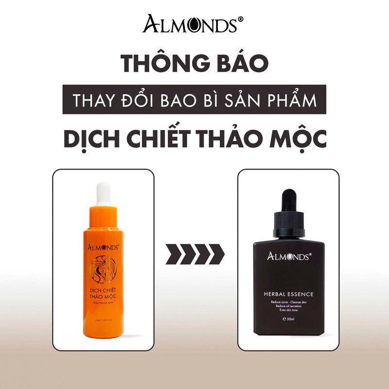 Dịch Chiết Thảo Mộc Loại Bỏ Các Loại Mụn Almonds 50ml