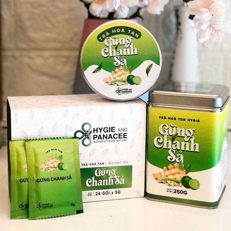Trà Hòa Tan Gừng Chanh Sả Hygie Tăng Sức Đề Kháng