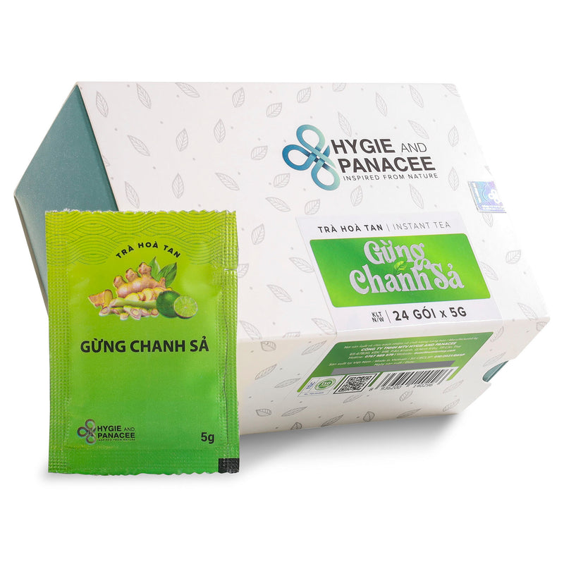 Trà Hòa Tan Gừng Chanh Sả Hygie Tăng Sức Đề Kháng