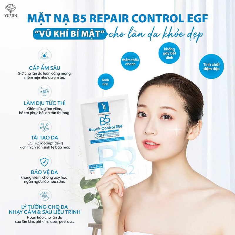 Mặt Nạ Phục Hồi Da B5 Yuejin Repair Control EGF Mask