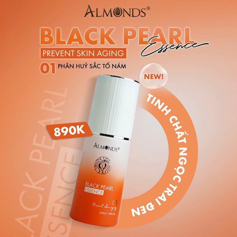 Tinh Chất Hủy Sắc Tố Nám Almonds Black Pearl Essence 35ml