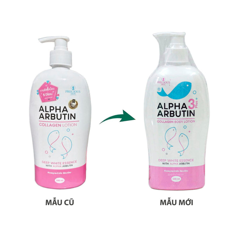 Sữa Dưỡng Trắng Body Alpha Arbutin 3 Plus+ Collagen Lotion 500ml