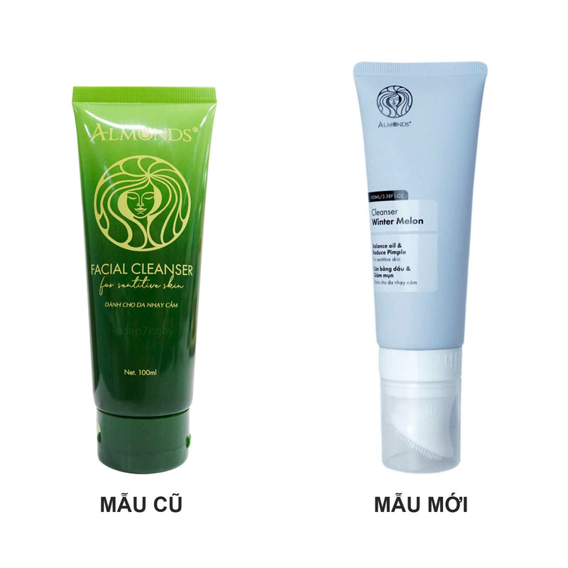 Sữa Rửa Mặt Bí Đao Almonds 100ml