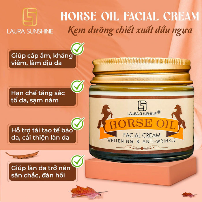 Kem Dưỡng Dầu Ngựa Laura Sunshine Horse Oil 70g