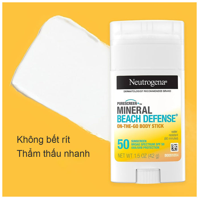 Lăn Chống Nắng Neutrogena Purescreen+ Mineral Beach Defense 42g