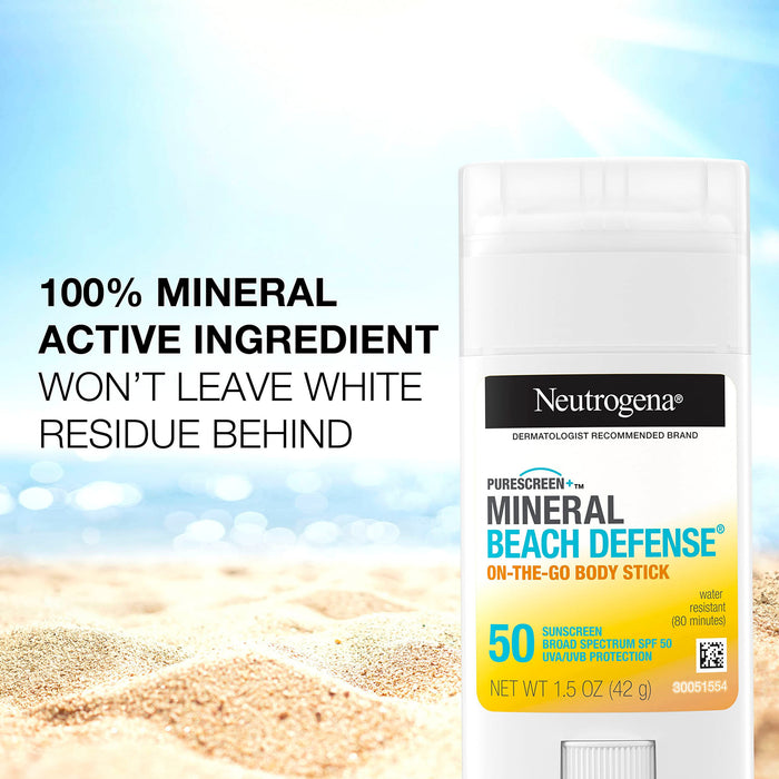 Lăn Chống Nắng Neutrogena Purescreen+ Mineral Beach Defense 42g