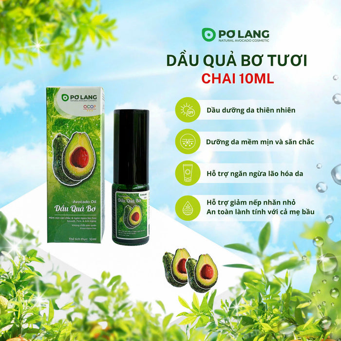 Dầu Quả Bơ Tươi Pơ Lang Dưỡng Da Mềm Mịn