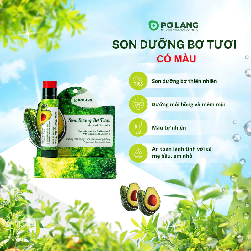 Son Dưỡng Có Màu Pơ Lang Từ Trái Bơ Tươi 5g