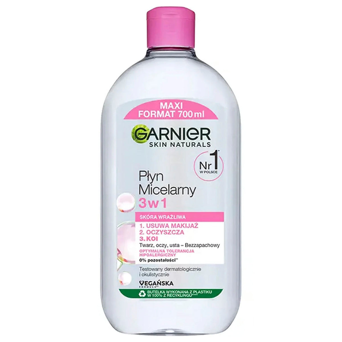 Nước Tẩy Trang Garnier Skin Naturals Płyn Micelarny 3w1 700ml