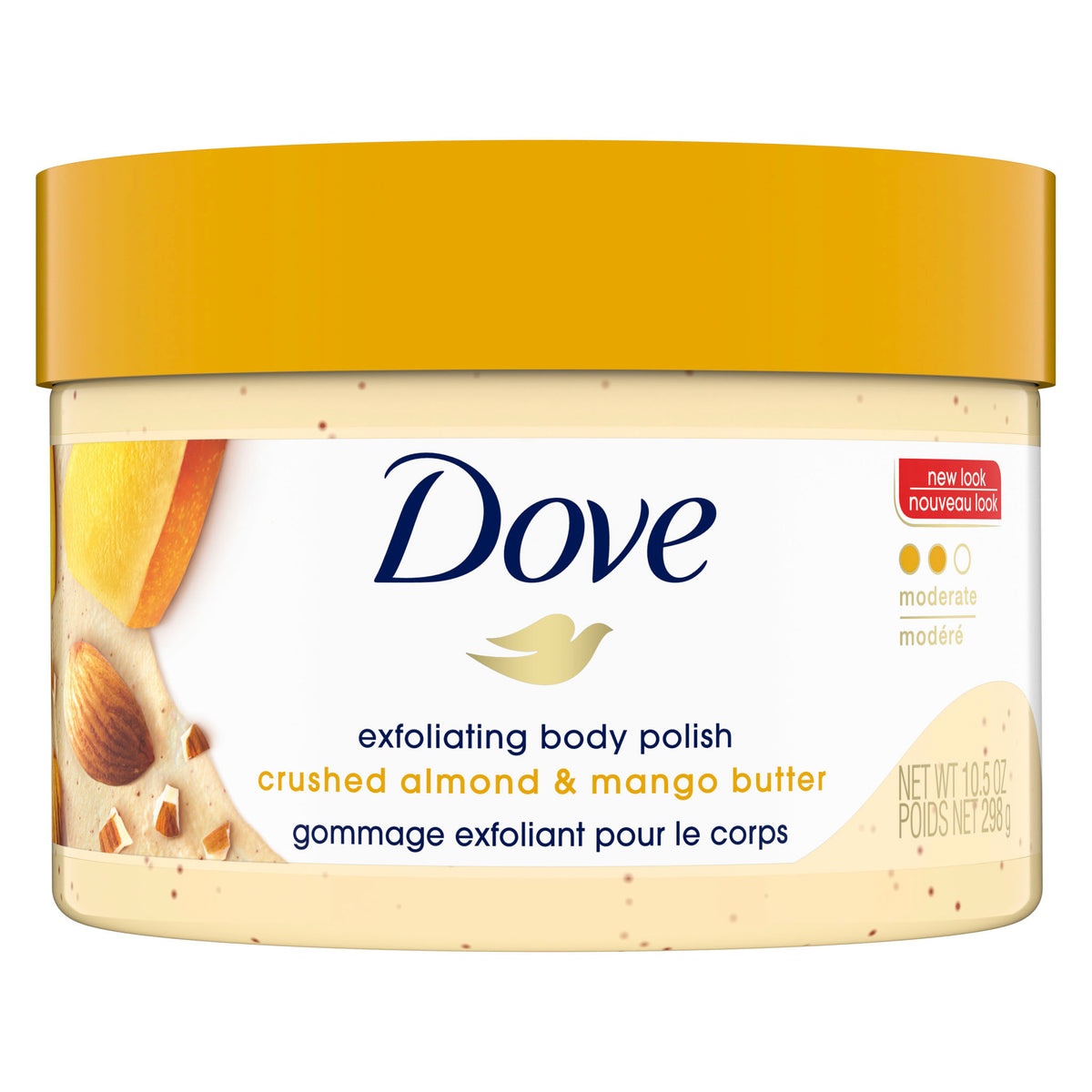 Tẩy Tế Bào Chết Body Dove Bột Hạnh Nhân & Bơ Xoài 298g