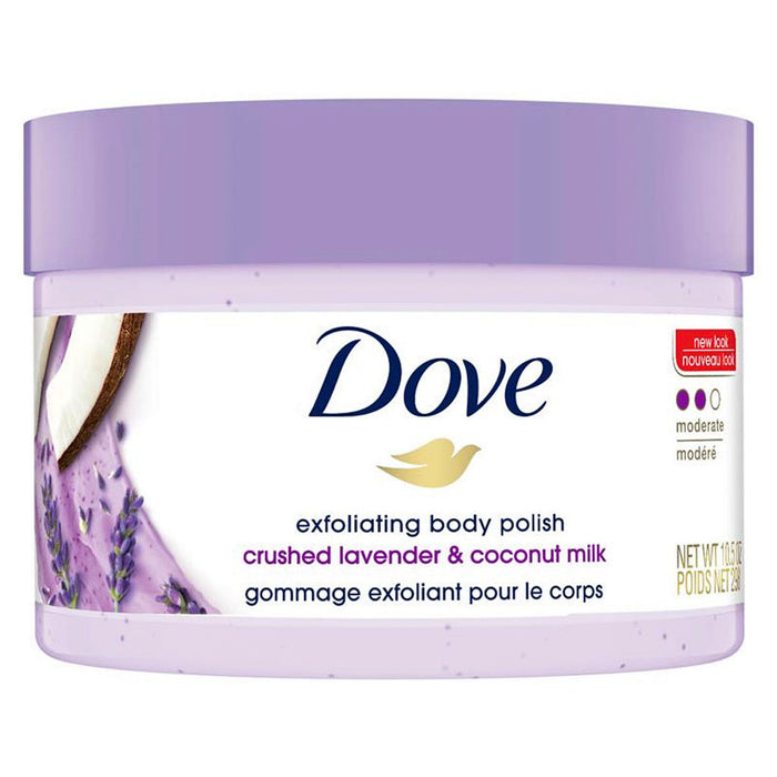 Tẩy Tế Bào Chết Body Dove Hoa Oải Hương & Sữa Dừa 298g