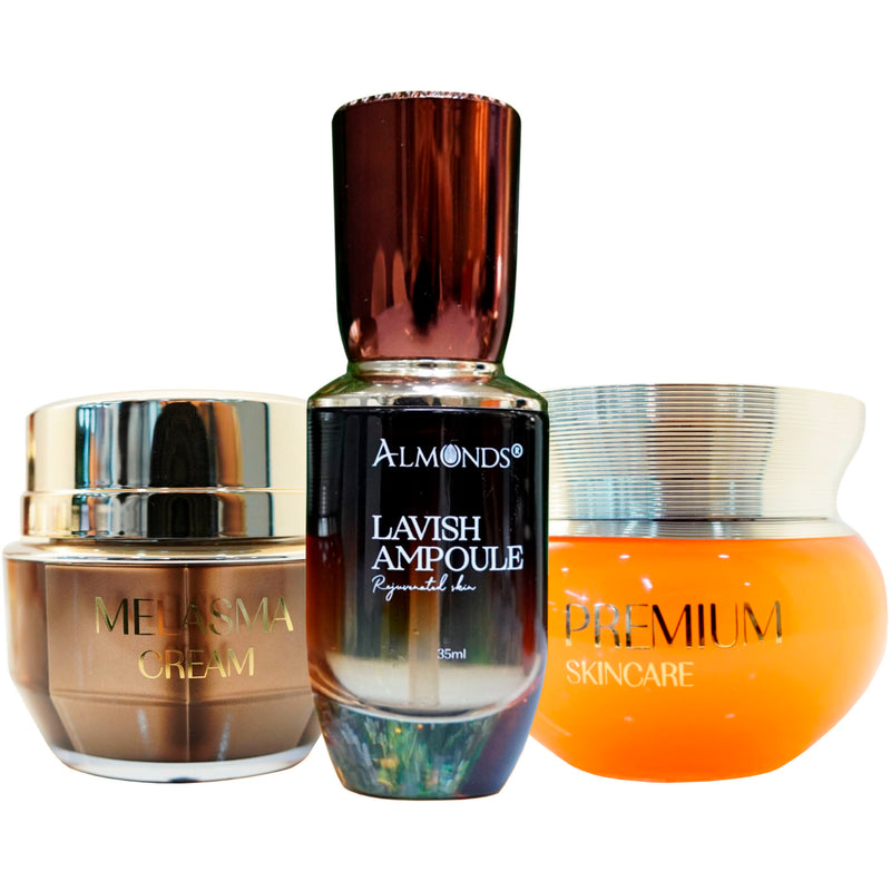 Combo 4 Sạch Nám Trắng Mịn Da Almonds 3 Món