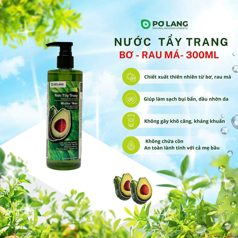 Nước Tẩy Trang Bơ Tươi Pơ Lang 300ml