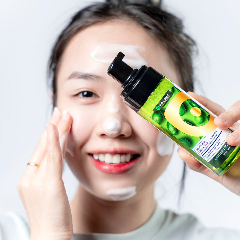 Sữa Rửa Mặt Tạo Bọt Pơ Lang Bơ - Rau Má 150ml