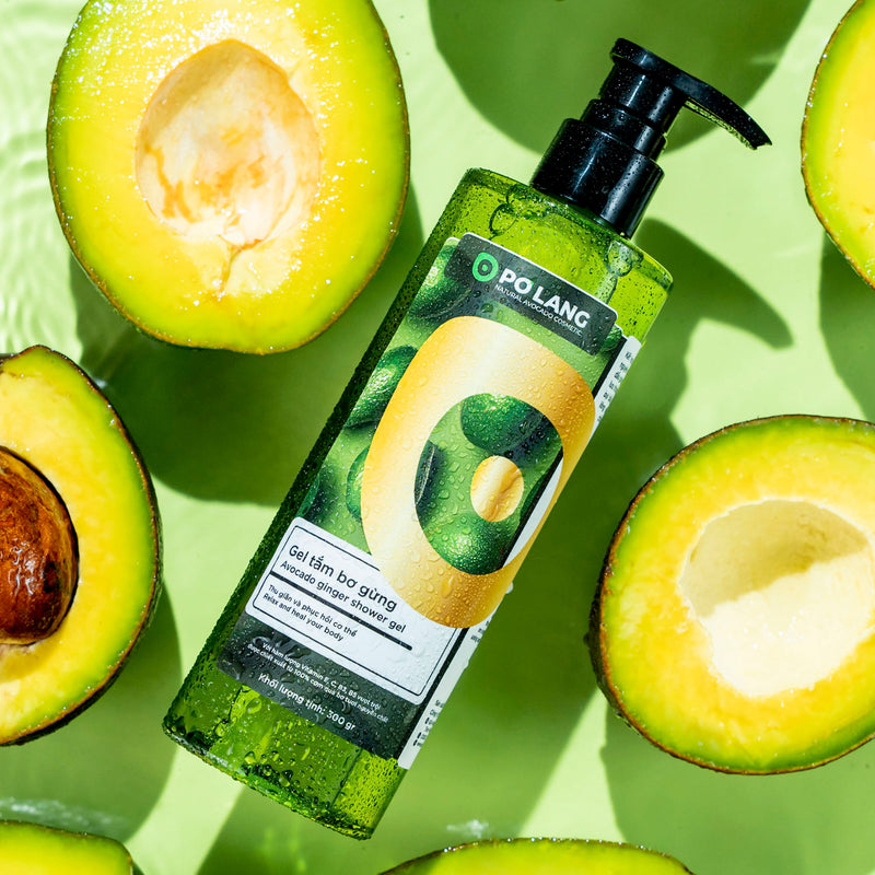 Sữa Tắm Bơ Gừng Pơ Lang 300ml