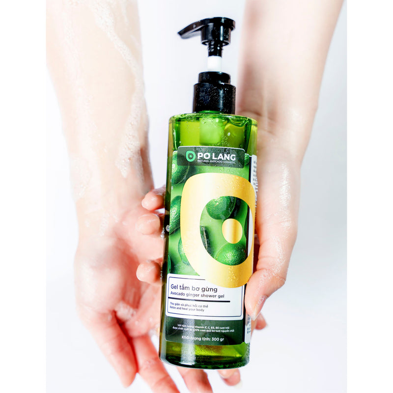 Sữa Tắm Bơ Gừng Pơ Lang 300ml