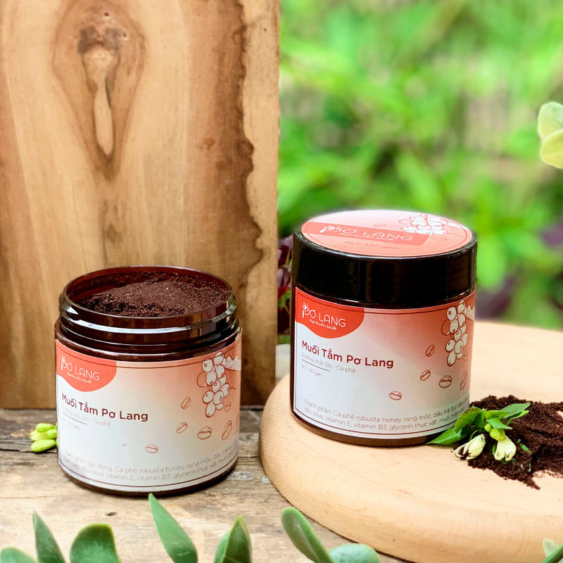 Muối Tắm Bơ Cà Phê Pơ Lang 130g
