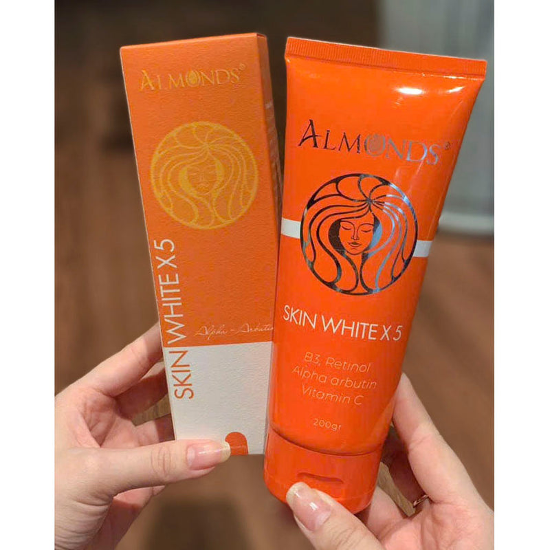 Kem Kích Trắng Da Body X5 Almonds 200g