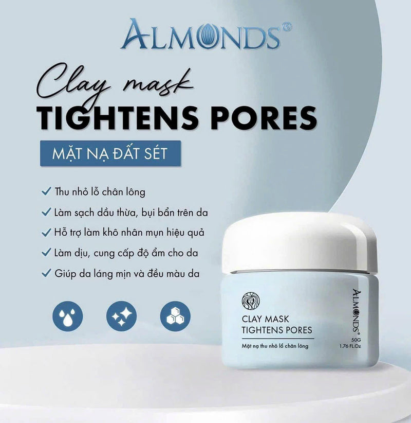Mặt Nạ Thu Nhỏ Lỗ Chân Lông Almonds 50g