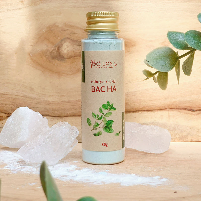 Phấn Lạnh Khử Mùi Bạc Hà Pơ Lang 30g