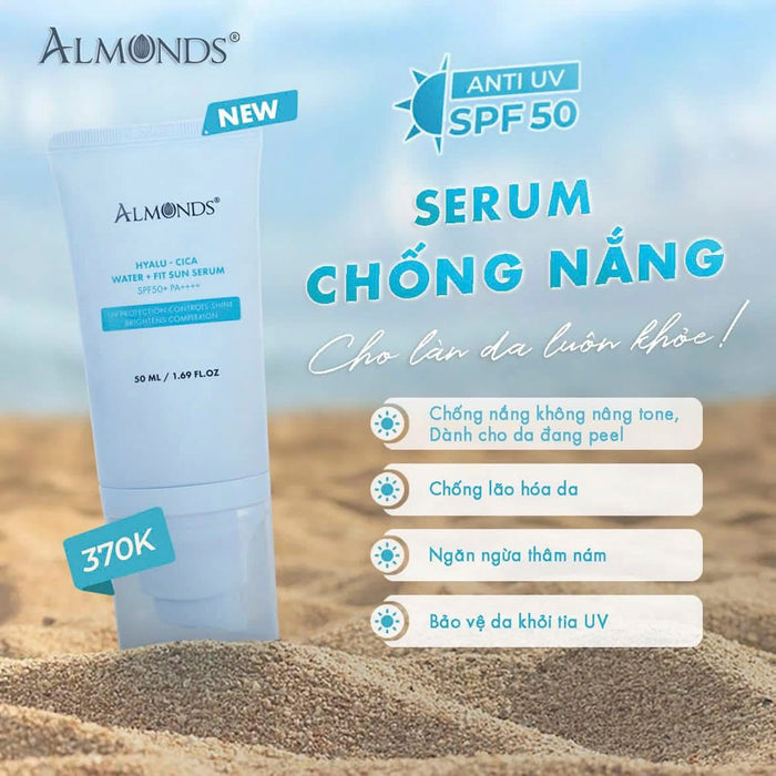 Kem Chống Nắng Almonds Cho Da Peel 50ml