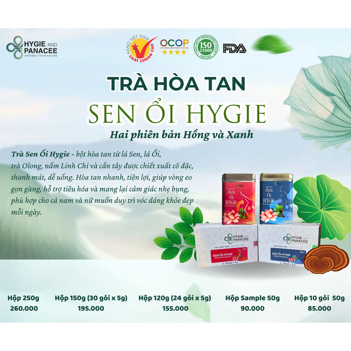 Trà Sen Ổi Hòa Tan Hygie (Hồng)