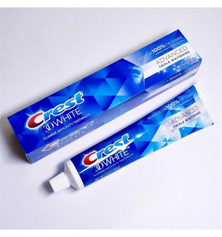 Kem Đánh Răng Crest 3D White Advanced Triple Whitening 158g