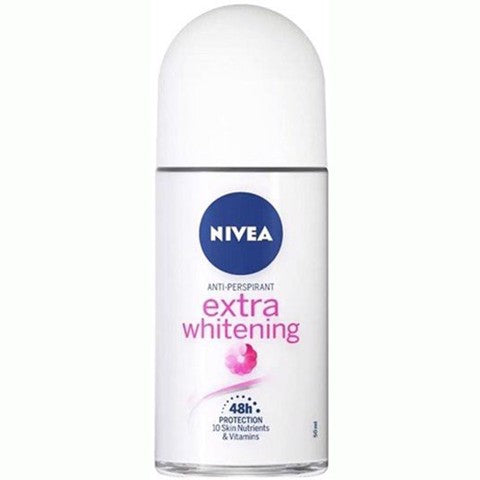 Lăn Khử Mùi Nivea Extra Whitening 48h 50ml - Sáng Mịn Mờ Thâm