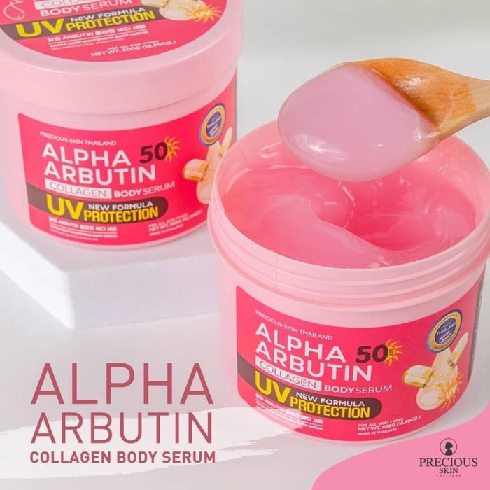 Kem Kích Trắng Alpha Arbutin Collagen Body Serum SPF50 500g