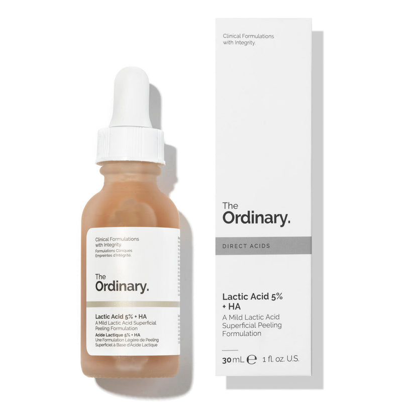 Serum The Ordinary Lactic Acid 5% + HA Tẩy Bào Chết 30ml