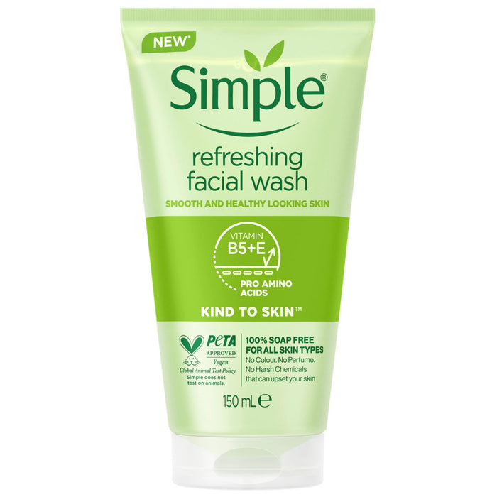 Sữa Rửa Mặt Simple Refreshing Facial Wash Cho Da Nhạy Cảm 150ml