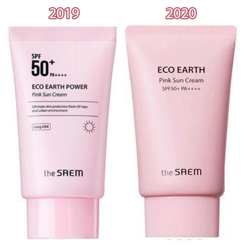 Kem Chống Nắng The Saem Eco Earth Pink Sun Cream SPF 50+ 50g Sáng Hồng Tự Nhiên