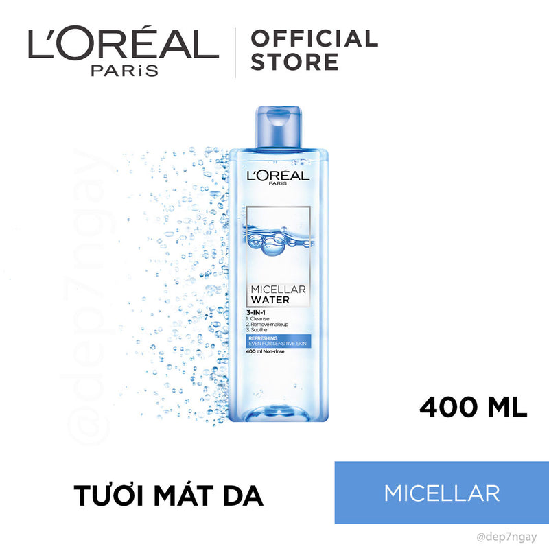 Nước Tẩy Trang L'Oreal Refreshing Cho Da Dầu 400ml