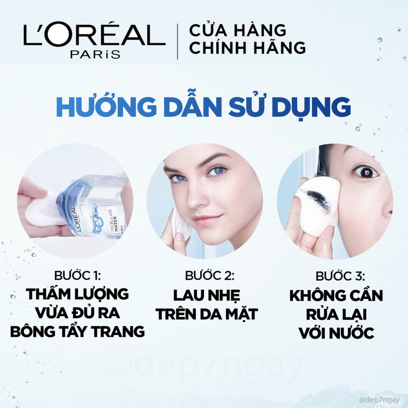 Nước Tẩy Trang L'Oreal Moisturizing Cho Da Khô& Da Thường 400ml
