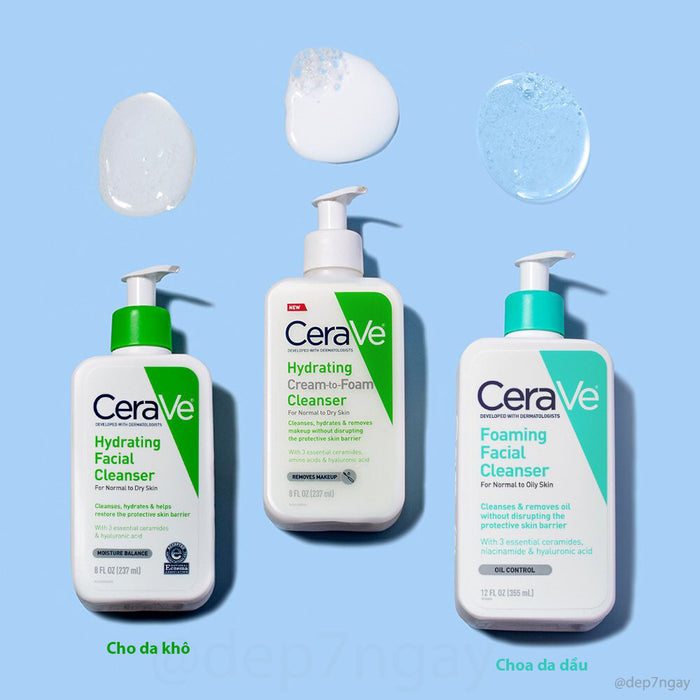 Sữa Rửa Mặt CeraVe Hydrating Cho Da Khô— dep7ngay