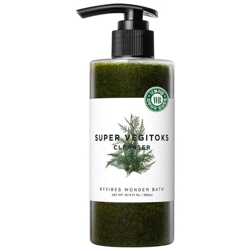 Sữa Rửa Mặt Rau Củ Wonder Bath Super Cleanser 300ml - Màu Xanh