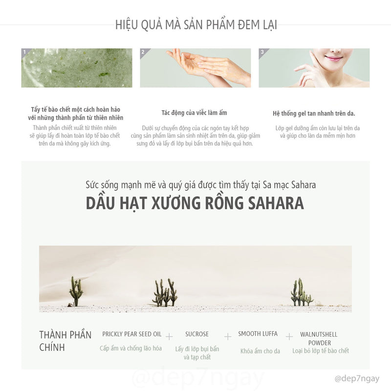 Tẩy Tế Bào Chết Huxley Scrub Mask Chiết Xuất Xương Rồng