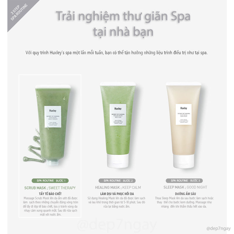 Tẩy Tế Bào Chết Huxley Scrub Mask Chiết Xuất Xương Rồng