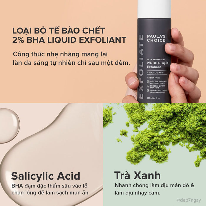 Tẩy Tế Bào Chết Paula's Choice Skin Perfecting 2% BHA Liquid Exfoliant