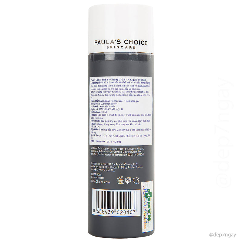 Tẩy Tế Bào Chết Paula's Choice Skin Perfecting 2% BHA Liquid Exfoliant