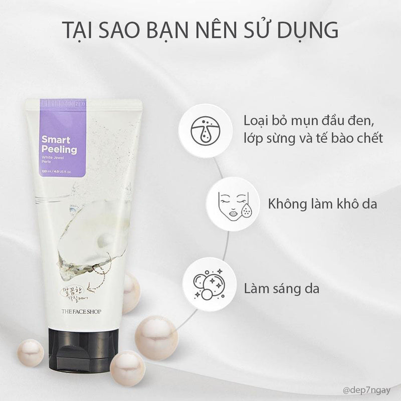 Tẩy Tế Bào Chết Ngọc Trai The Face Shop Smart Peeling 120ml