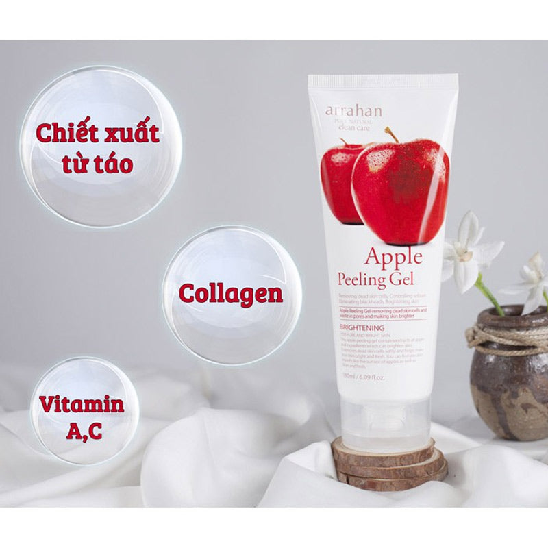Tẩy Da Chết Arrahan Apple Peeling Gel 180ml - Táo Đỏ, Sáng Da