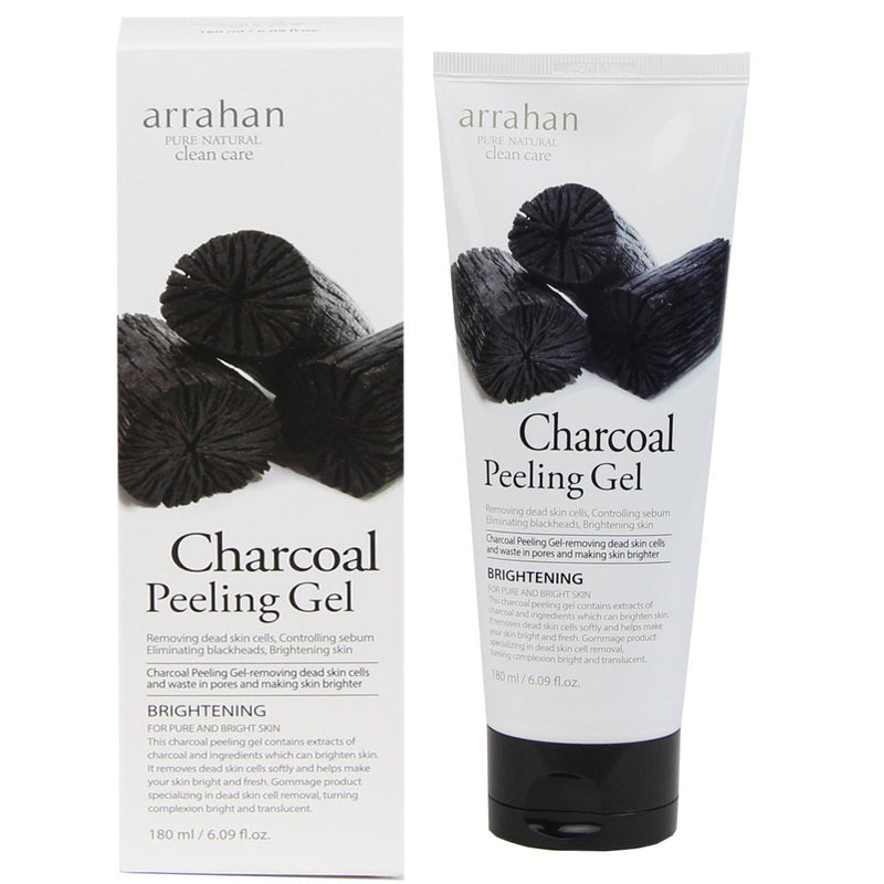 Tẩy Da Chết Arrahan Charcoal Peeling Gel Than Hoạt Tính 180ml